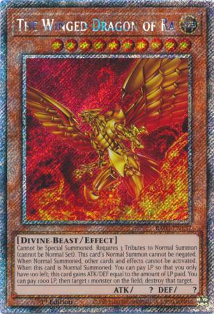 遊戯王OCG デュエルモンスターズ the winged dragon of ra The Winged Dragon of Ra - RA03-EN137 - Platinum Secret Rare - 1st