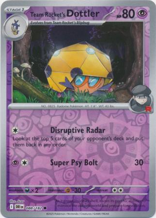 Team Rocket's Dottler - 088/182 - Common [sv10-088] [Reverse Holo]