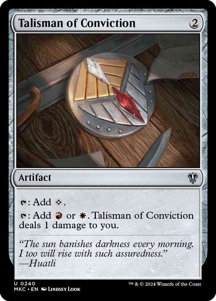 Talisman of Conviction [240] [Murders at Karlov Manor: Commander] [Non-Foil]