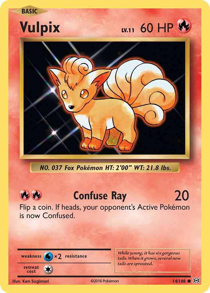 Vulpix - 14/108 - Common [xy12-14] [Non-Holo]