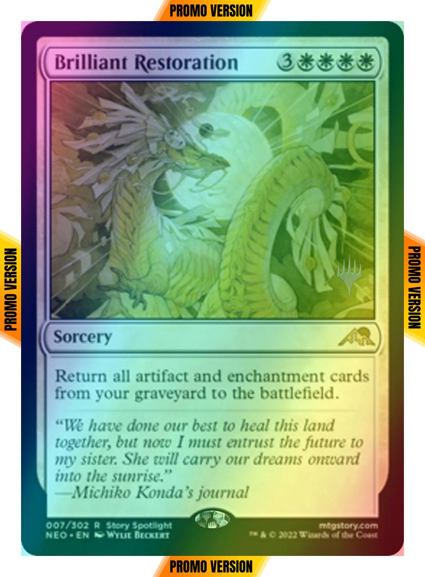 Brilliant Restoration [Promo Pack] [7p] [Kamigawa: Neon Dynasty: Promos] [Foil]