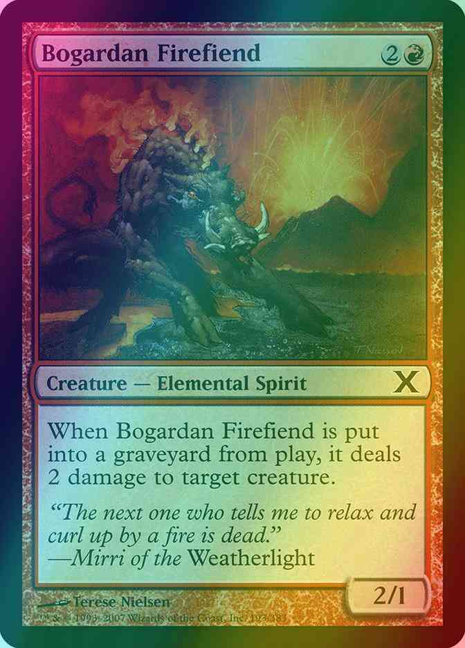 Bogardan Firefiend [193] [Tenth Edition] [Foil]