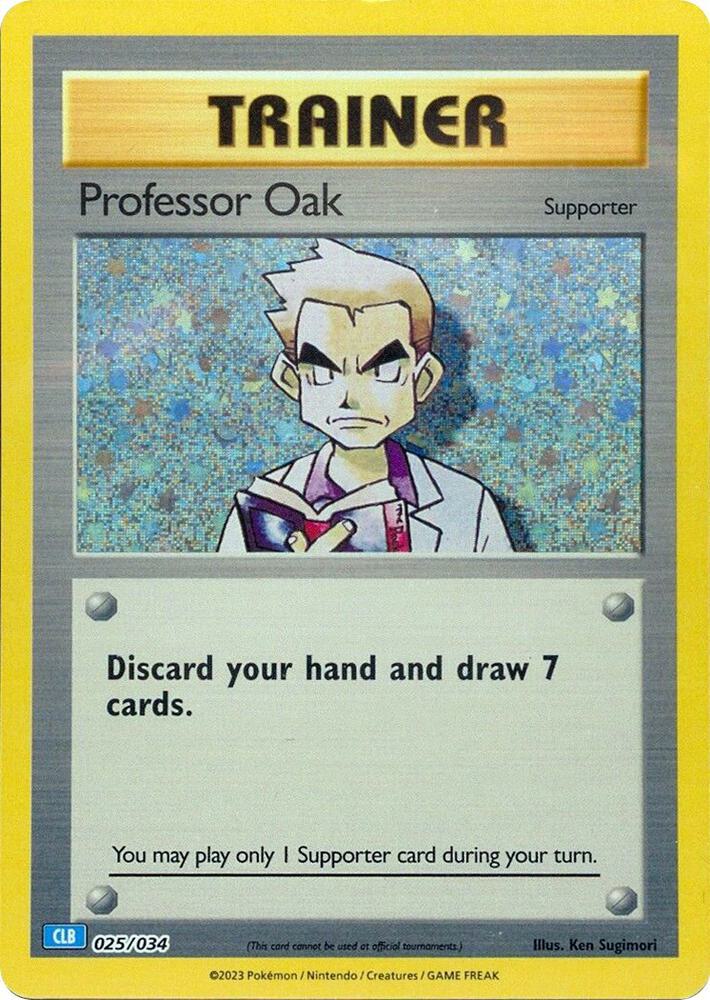 Professor Oak - 025/034 - Promo - CLB [tcgc-CLB025] [Holo]