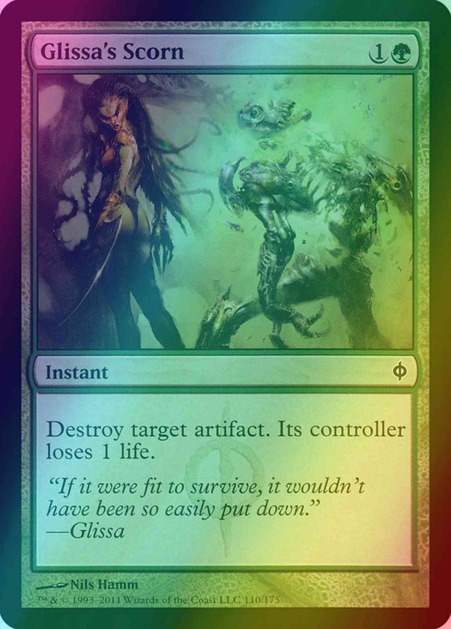 Glissa's Scorn [110] [New Phyrexia] [Foil]