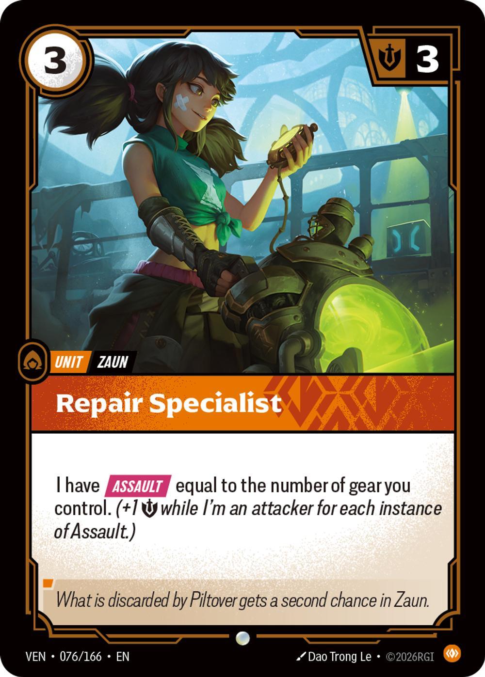 Repair Specialist - 076/166 [Vendetta] [Non-Foil]