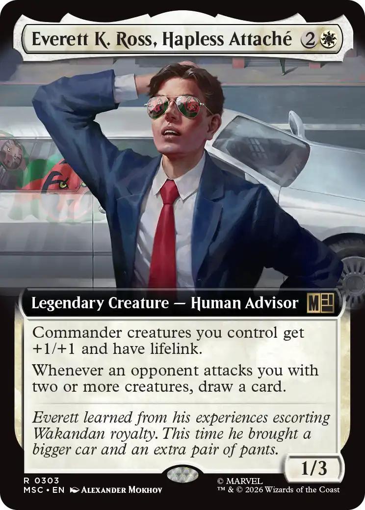 Everett K. Ross, Hapless Attaché [303] [Extended Art] [Marvel Super Heroes: Commander] [Non-Foil]