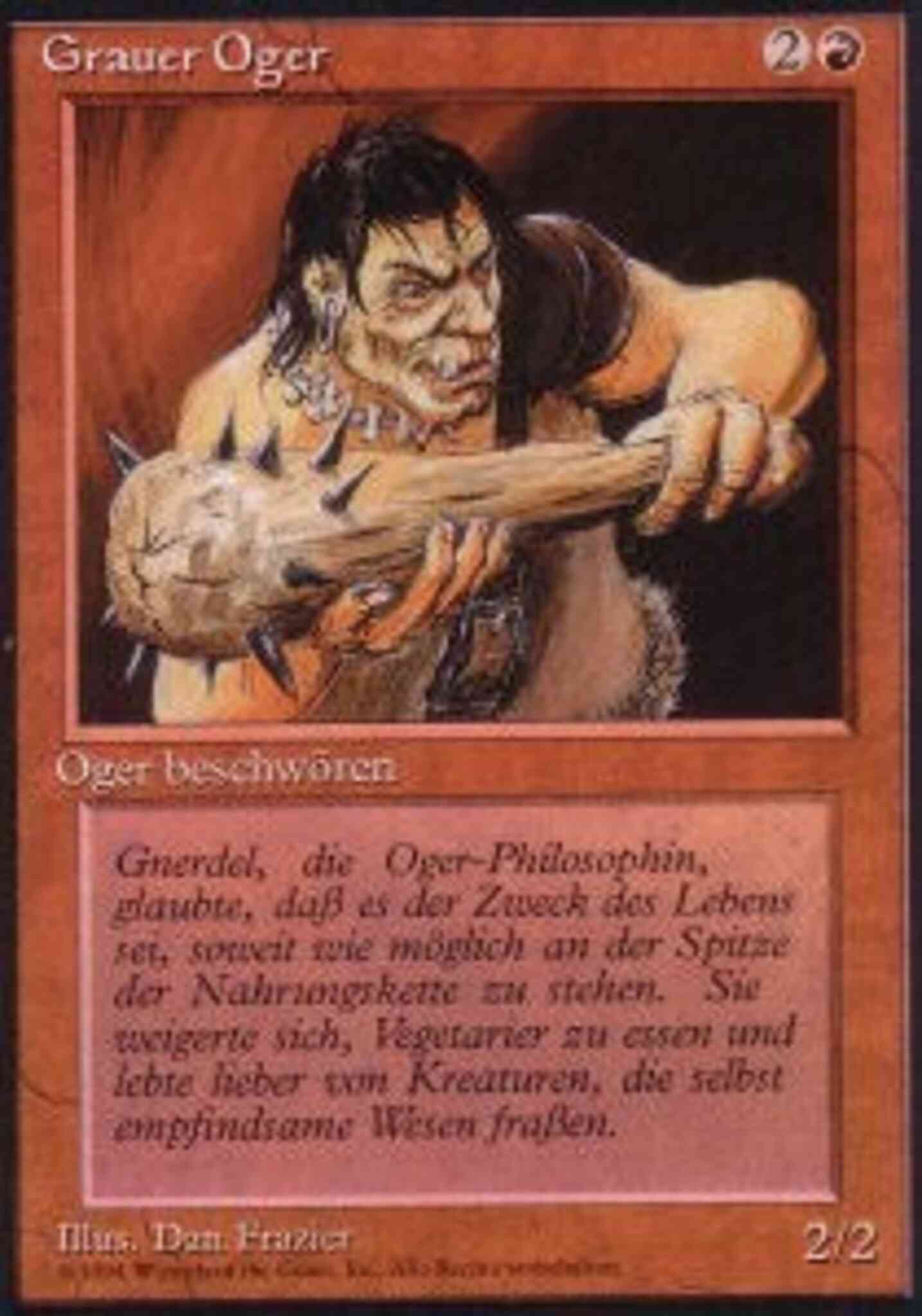 Gray Ogre - German [157] [Foreign Black Border: German] [Non-Foil]