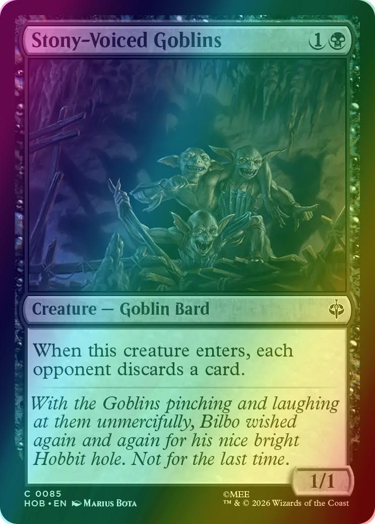 Stony-Voiced Goblins [85] [The Hobbit] [Foil]