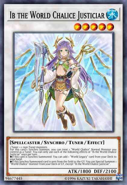 Ib the World Chalice Justiciar - DANE-EN035 - Secret Rare - 1st Edition