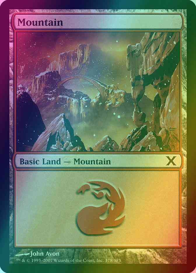 Mountain [378] [Tenth Edition] [Foil]