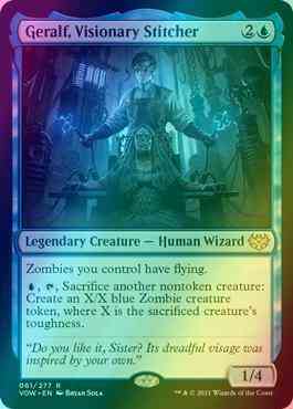 Geralf, Visionary Stitcher [61] [Innistrad: Crimson Vow] [Foil]