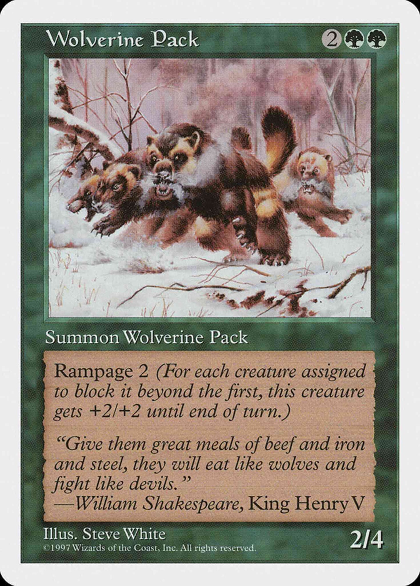 Wolverine Pack [344] [Fifth Edition] [Non-Foil]