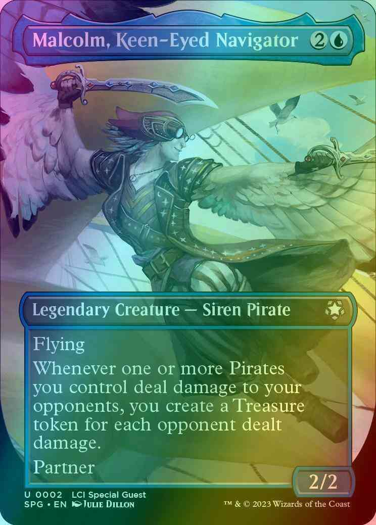 Malcolm, Keen-Eyed Navigator [2] [Borderless] [Special Guests] [Foil]