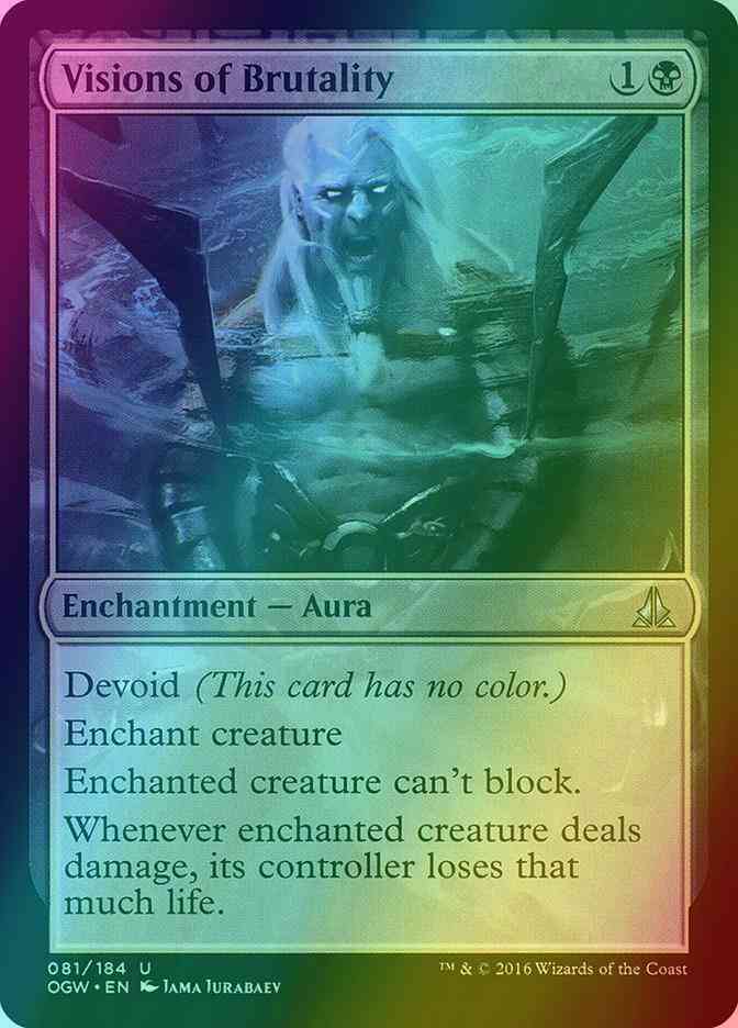 Visions of Brutality [81] [Oath of the Gatewatch] [Foil]