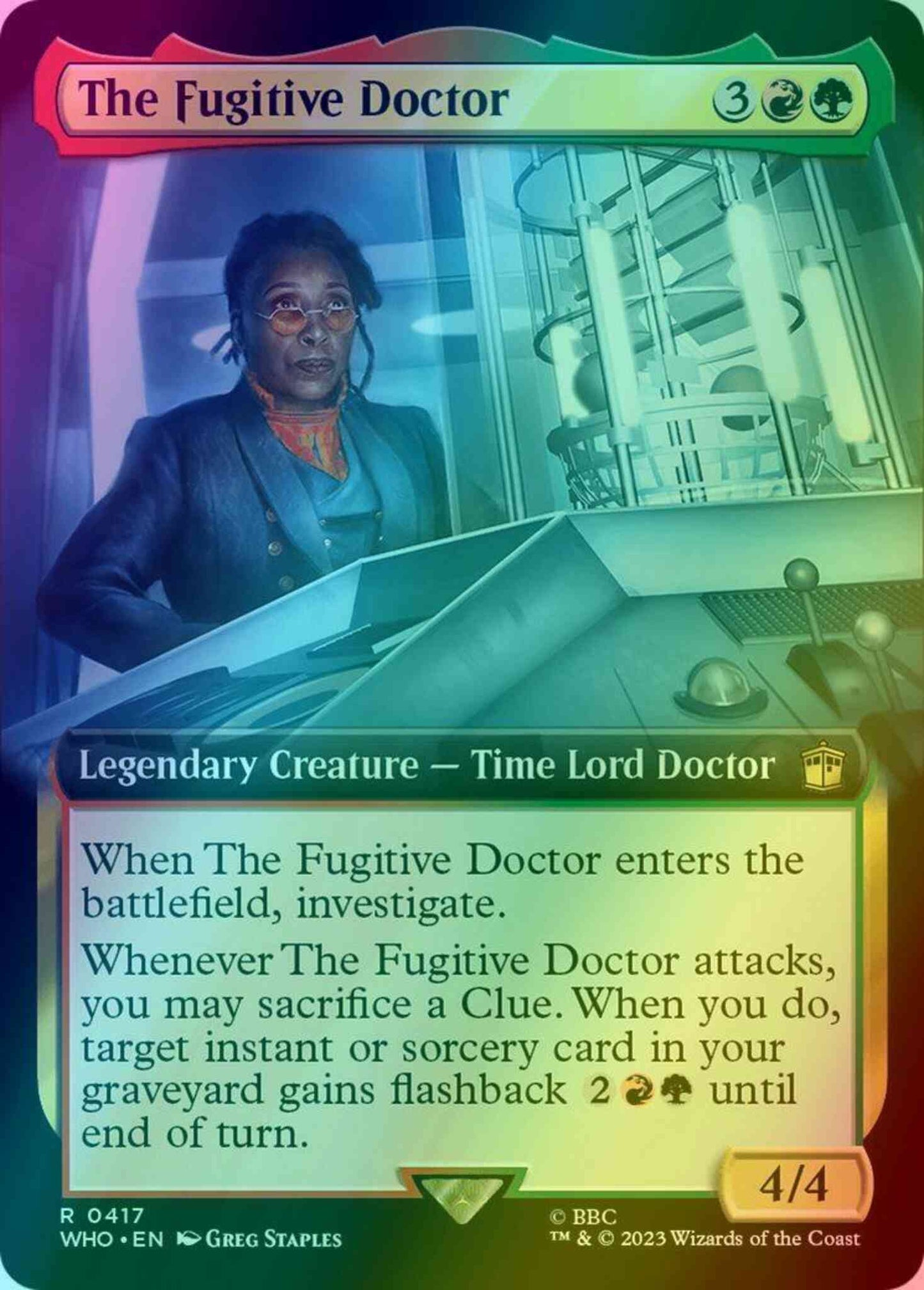 The Fugitive Doctor [417] [Extended Art] [Universes Beyond: Doctor Who] [Foil]