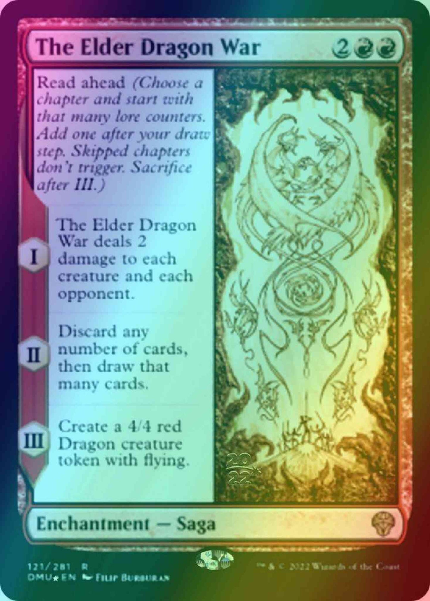 The Elder Dragon War [121s] [Prerelease] [Dominaria United: Promos] [Foil]