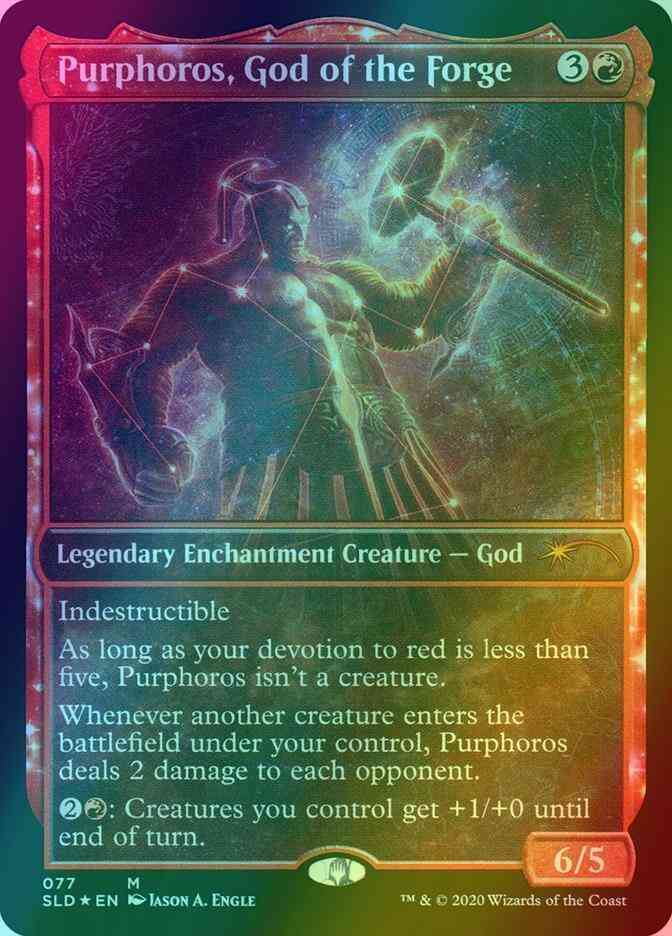 Purphoros, God of the Forge [0077] [Theros Stargazing Vol. IV] [Secret Lair Drop] [Foil]
