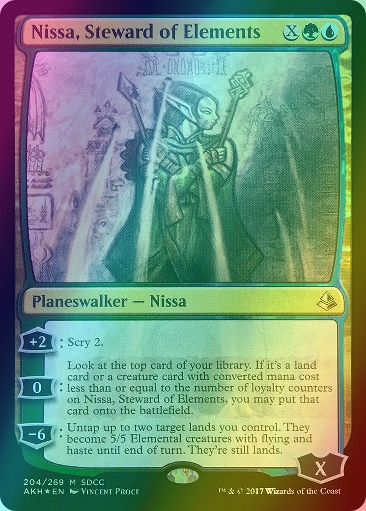 Nissa, Steward of Elements [204] [San Diego Comic-Con 2017] [Foil]