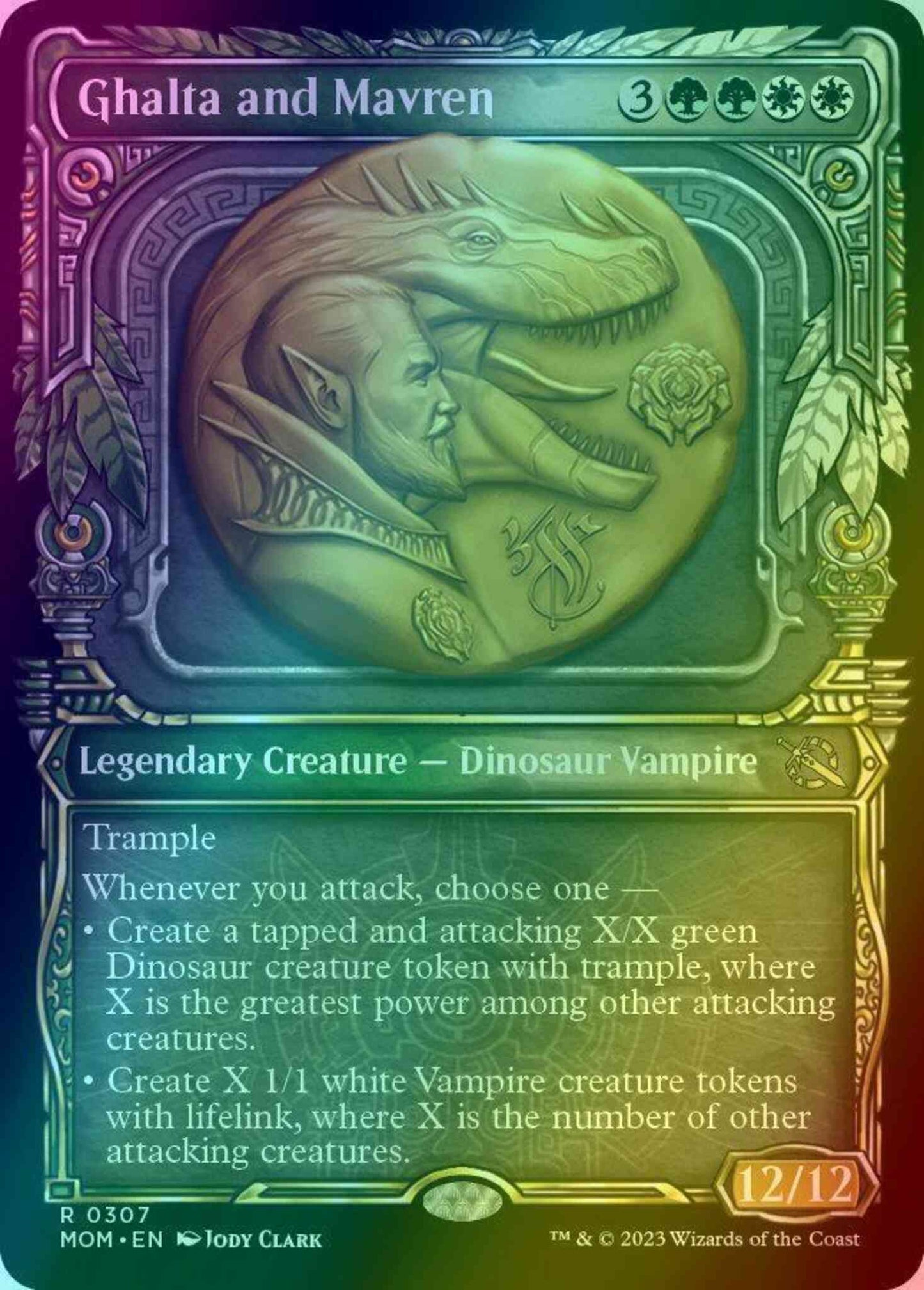 Ghalta and Mavren [307] [Planar Showcase] [March of the Machine] [Foil]