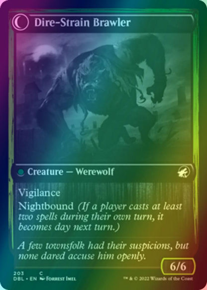Tireless Hauler // Dire-Strain Brawler [203] [Innistrad: Double Feature] [Foil]