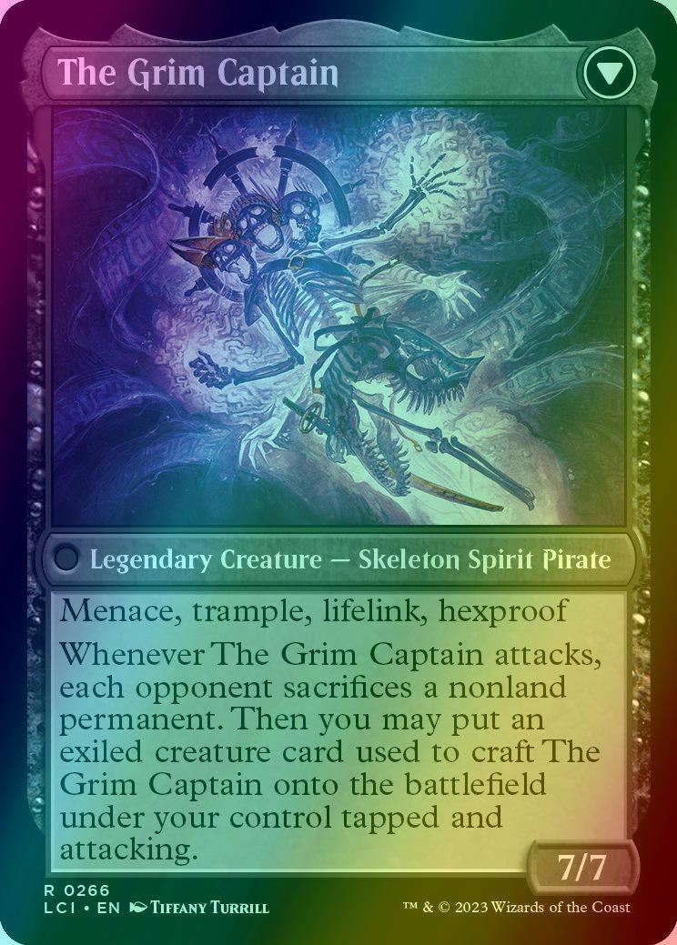 Throne of the Grim Captain // The Grim Captain [266] [The Lost Caverns of Ixalan] [Foil]