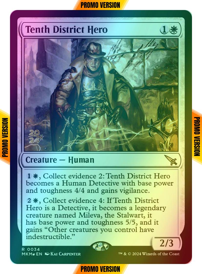 Tenth District Hero [34s] [Prerelease] [Murders at Karlov Manor: Promos] [Foil]
