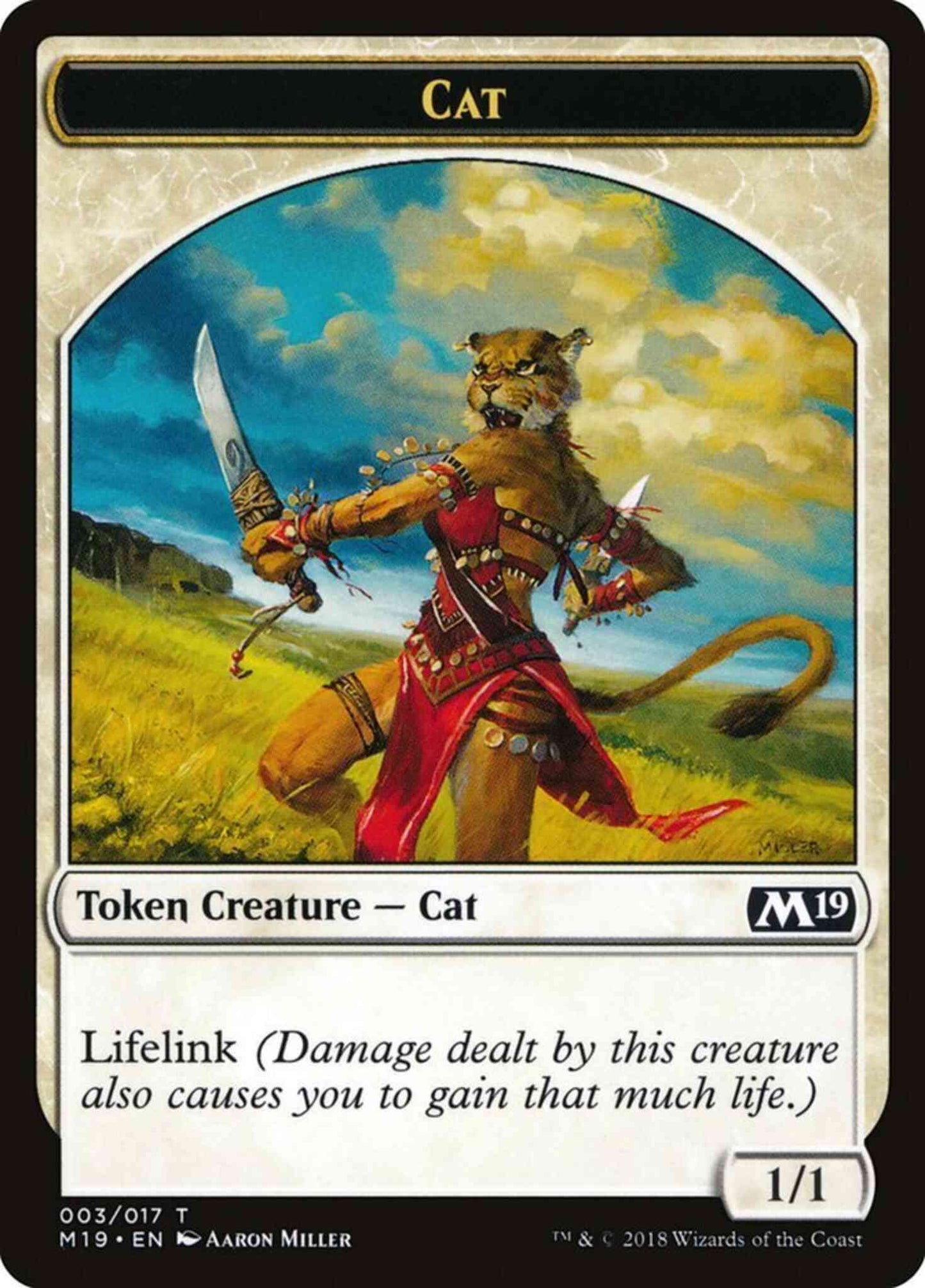 Cat Token [03] [Core Set 2019 Tokens] [Non-Foil]