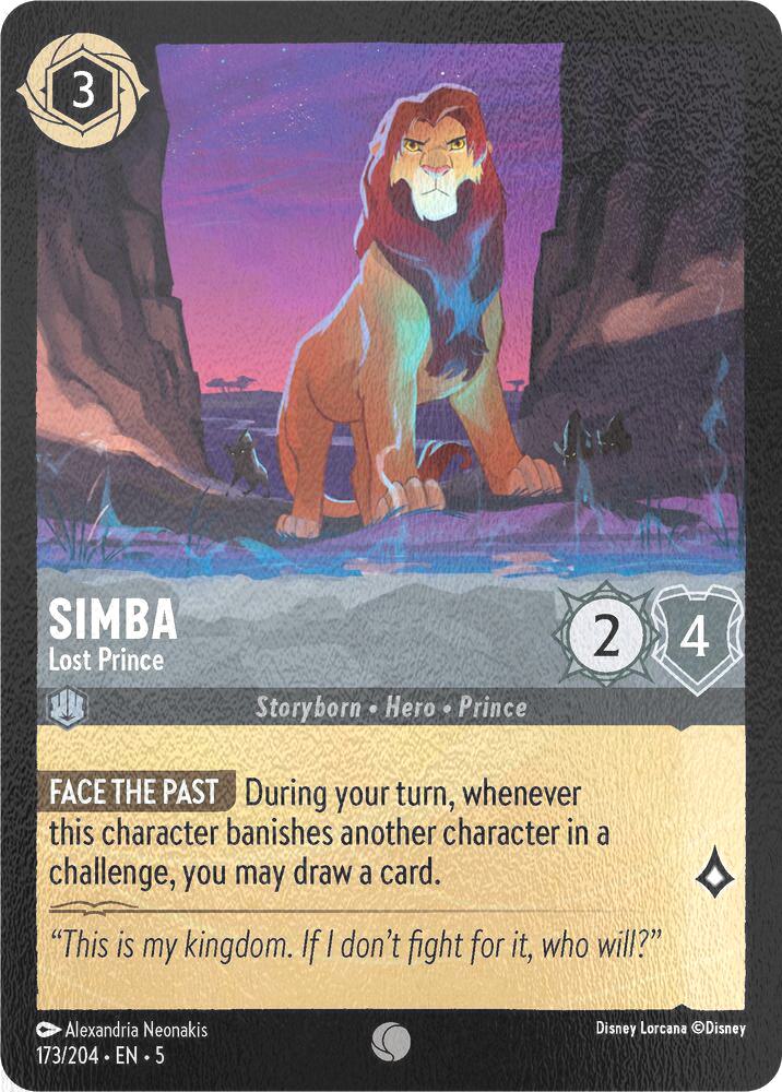 Simba - Lost Prince - 173/204 [Shimmering Skies] [Cold Foil]