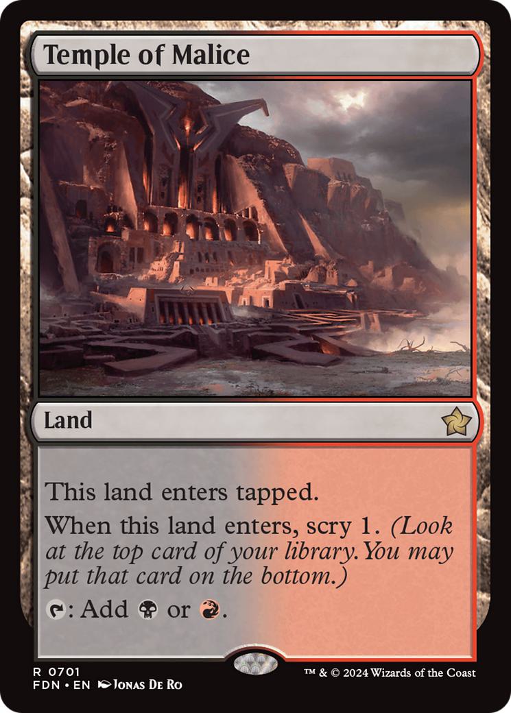 Temple of Malice [701] [Foundations] [Non-Foil]