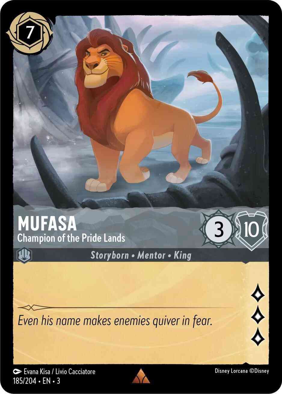 Mufasa - Champion of the Pride Lands - 185/204 [Into the Inklands] [Non-Foil]