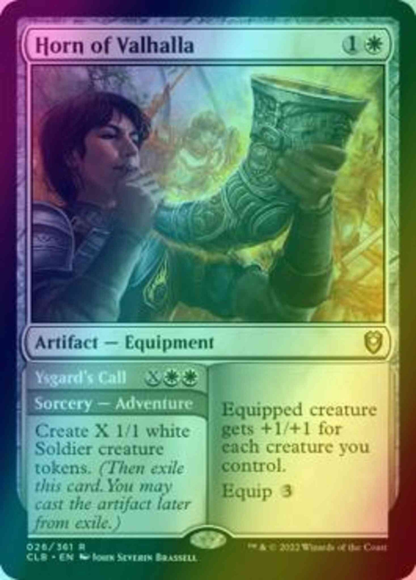 Horn of Valhalla // Ysgard's Call [26] [Commander Legends: Battle for Baldur's Gate] [Foil]