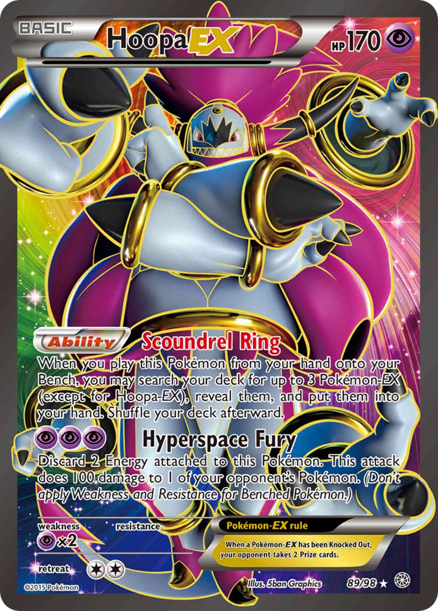 Hoopa-EX - 89/98 - Rare Ultra [xy7-89] [Ultra]