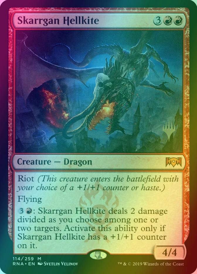 Skarrgan Hellkite [114p] [Promo Pack] [Ravnica Allegiance Promos] [Foil]
