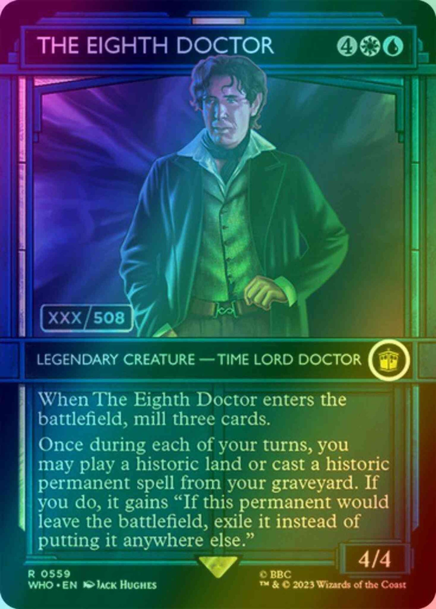 The Eighth Doctor - Serial Numbered [559z] [TARDIS Showcase] [Universes Beyond: Doctor Who] [Foil]