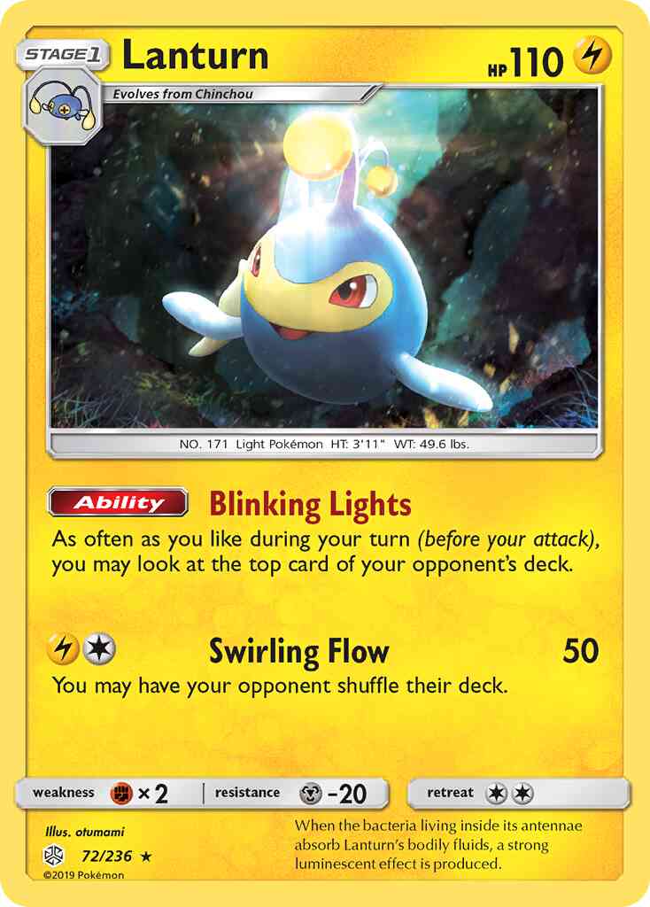 Lanturn - 72/236 - Rare [sm12-72] [Reverse Holo]
