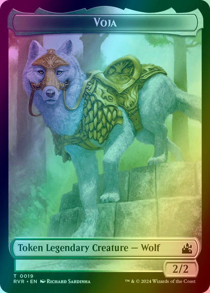 Saproling Token (12) // Voja Token (19) [Ravnica Remastered: Tokens] [Foil]