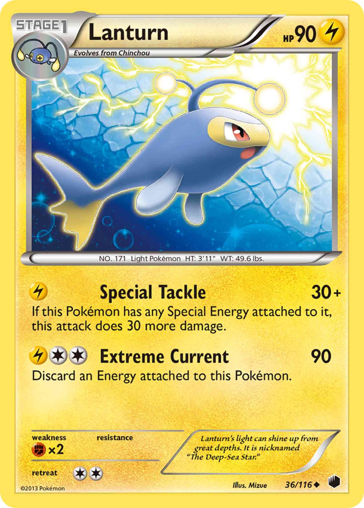 Lanturn - 36/116 - Uncommon [bw9-36] [Reverse Holo]