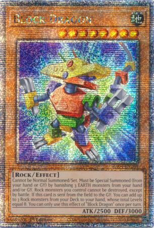 Block Dragon - RA04-EN268 - Quarter Century Secret Rare - 1st Edition