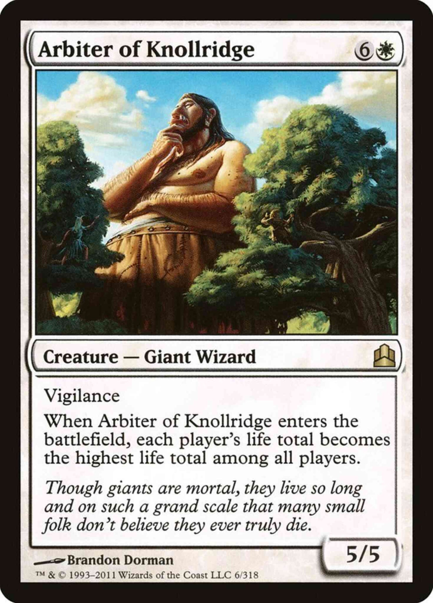 Arbiter of Knollridge [6] [Commander 2011] [Non-Foil]