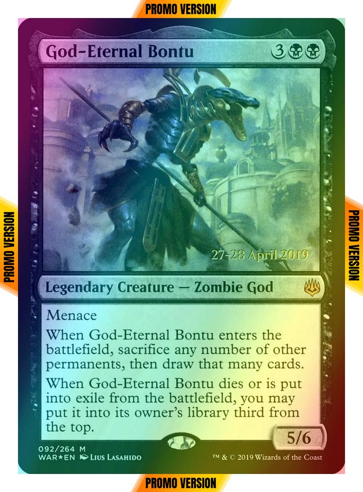 God-Eternal Bontu [92s] [War of the Spark Promos] [Foil]