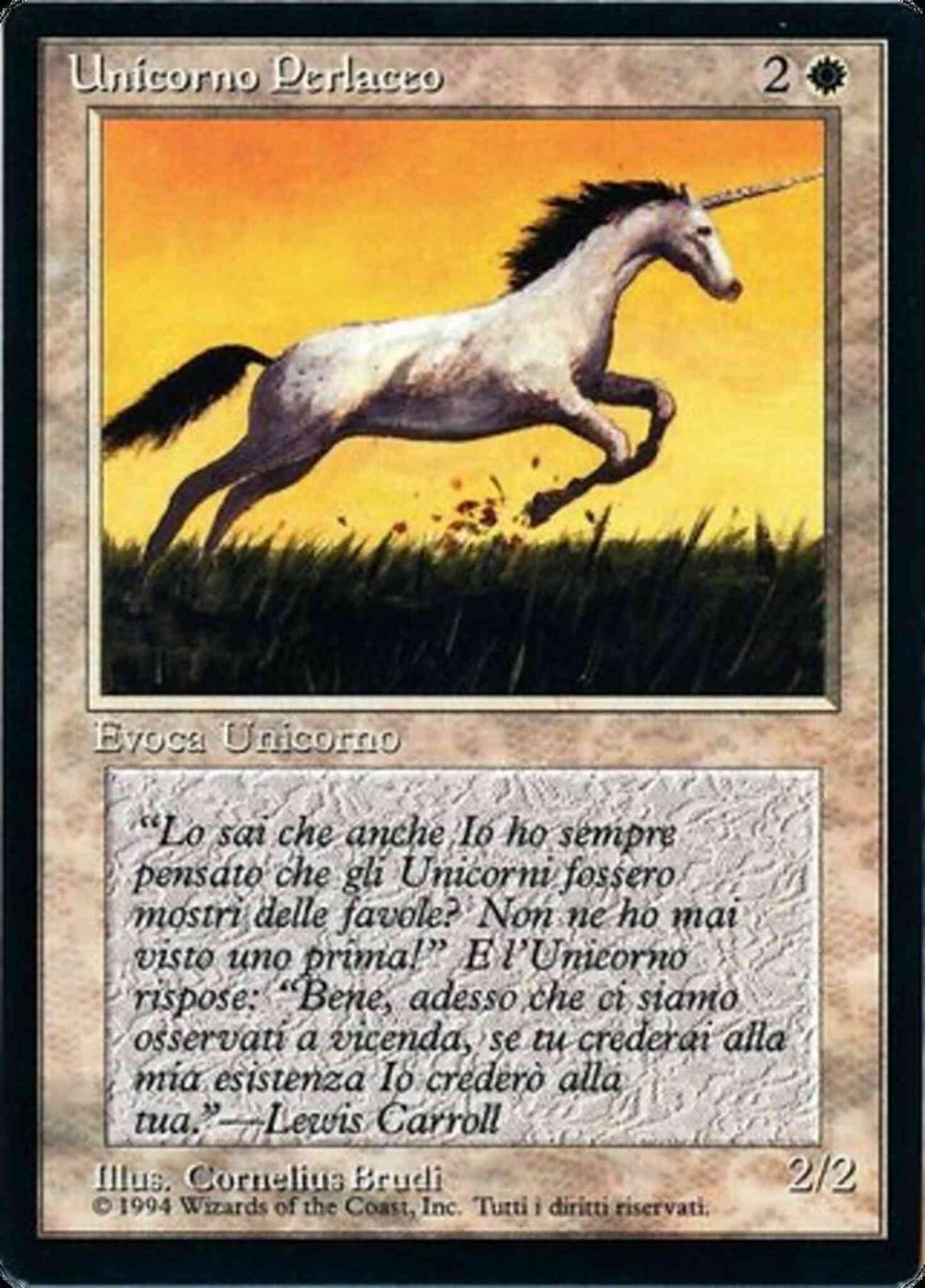 Pearled Unicorn - Italian [30] [Foreign Black Border: Italian] [Non-Foil]