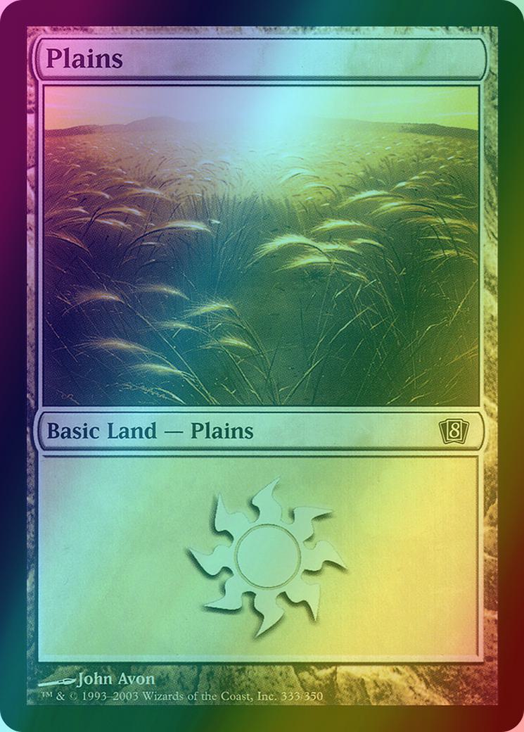 Plains [333x] [333] [Eighth Edition] [Foil]