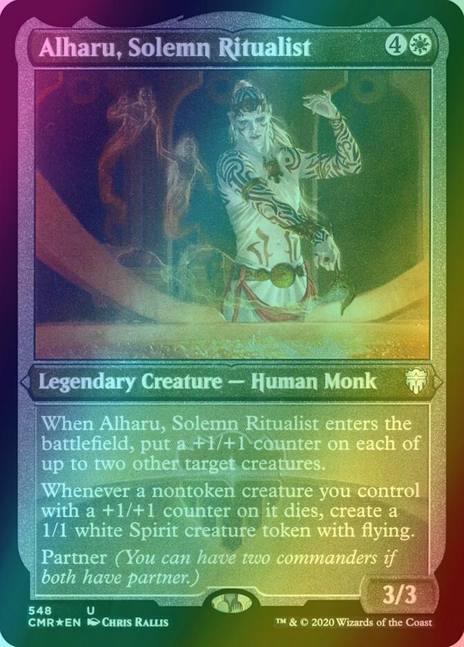 Alharu, Solemn Ritualist [548] [Commander Legends] [Etched Foil]