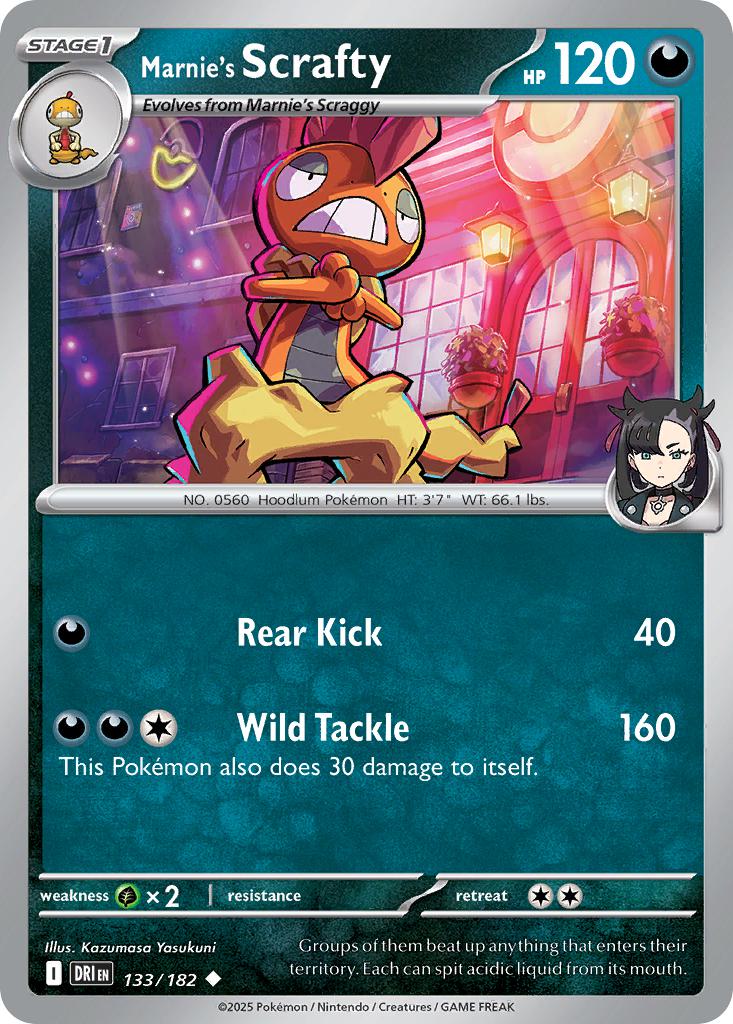Marnie's Scrafty - 133/182 - Uncommon [sv10-133] [Non-Holo]