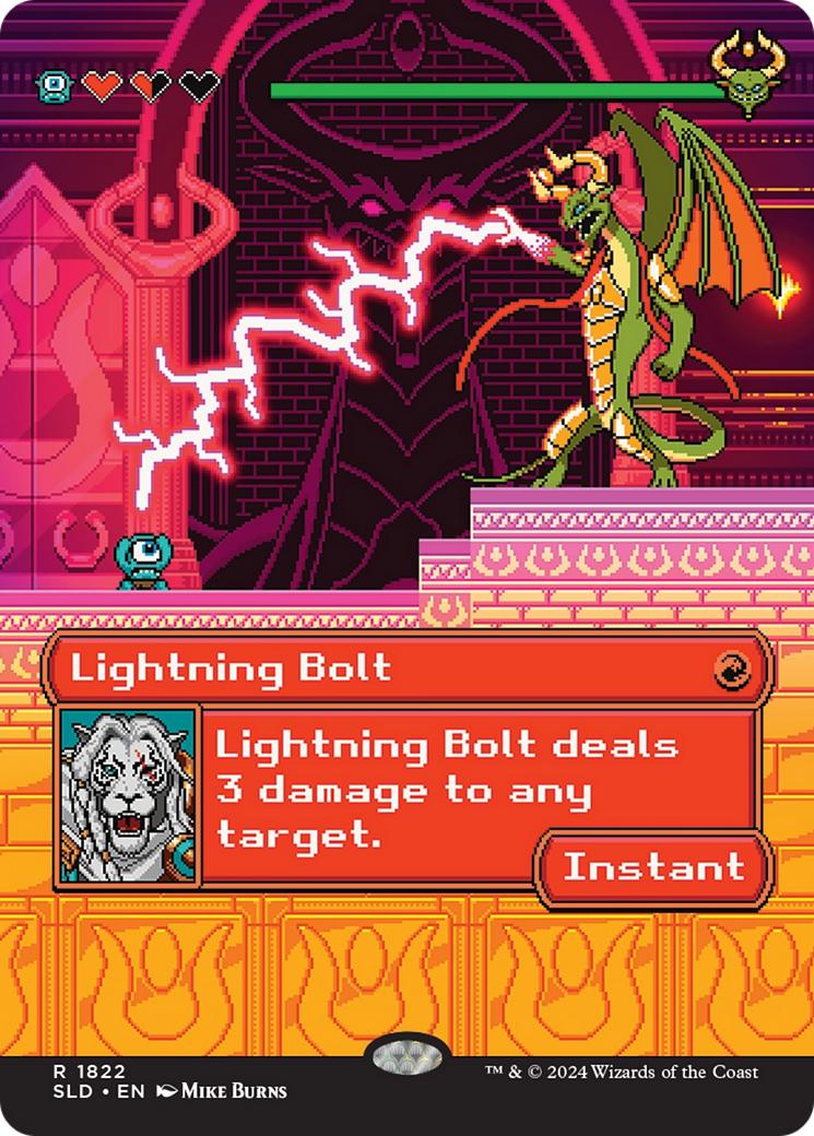 Lightning Bolt [1822] [Borderless] [Extra Life 2024] [Secret Lair Drop] [Non-Foil]