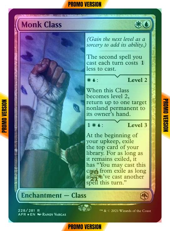 Monk Class [Prerelease] [228s] [Adventures in the Forgotten Realms Promos] [Foil]