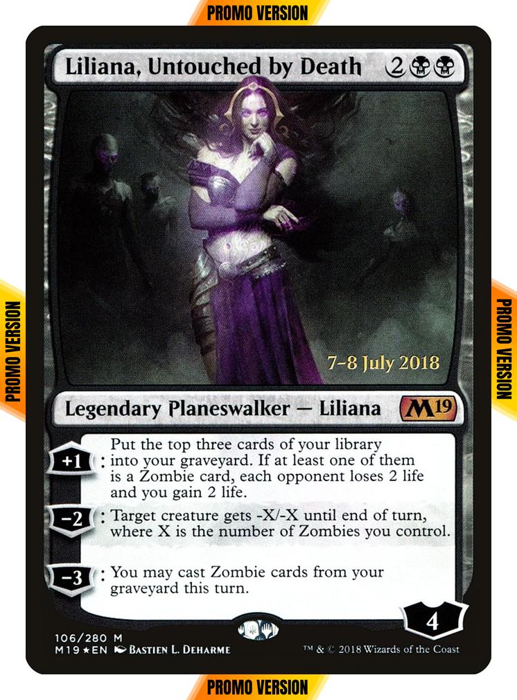 Liliana, Untouched by Death [106s] [Core Set 2019 Promos] [Foil]