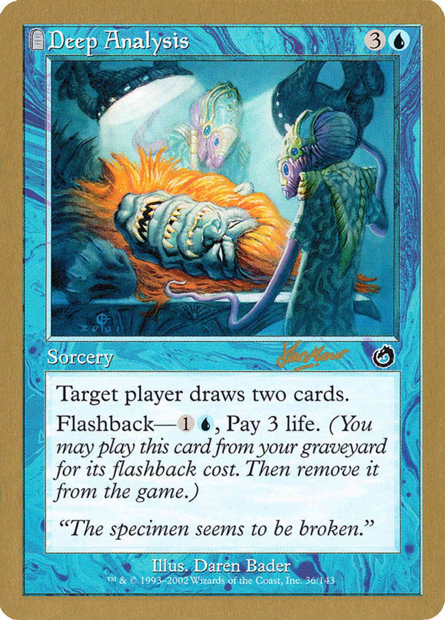 Deep Analysis [shh36] [Sim Han How] [World Championship Decks 2002] [Non-Foil]