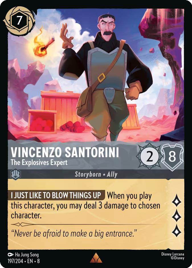 Vincenzo Santorini - The Explosives Expert - 197/204 [Reign of Jafar] [Non-Foil]