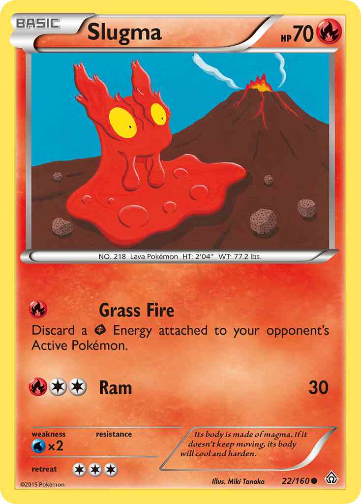 Slugma - 22/160 - Common [xy5-22] [Non-Holo]